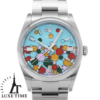 ロレックス / ROLEX オイスターパーペチュアル 41 / OYSTER PERPETUAL 41 124300 セレブレーションモチーフ ターコイズブルー メンズ 時計