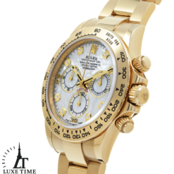 Alternative view of ロレックス / ROLEX コスモグラフ デイトナ / COSMOGRAPH DAYTONA 116508NG イエローゴールド ホワイトシェル/ダイヤモンド メンズ 時計